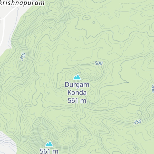 Map of Durgam Konda