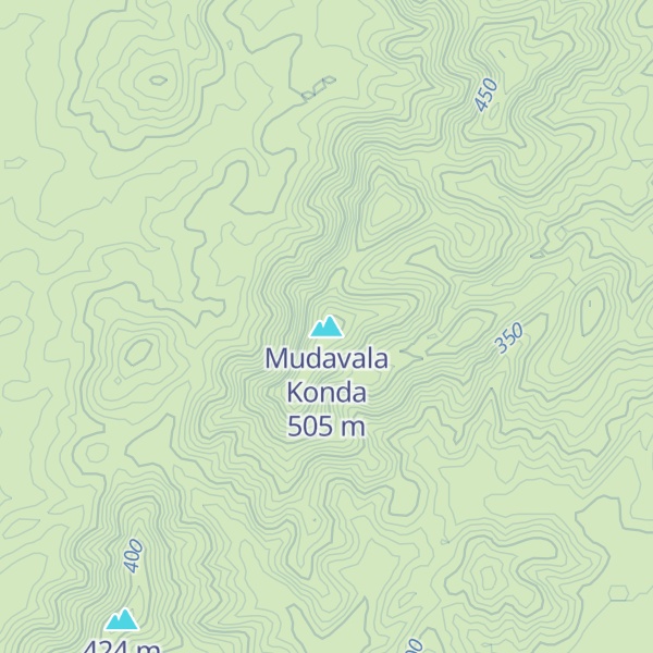 Map of Mudavala Konda