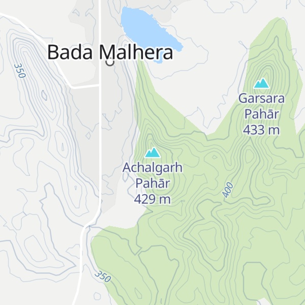Map of Achalgarh Pahār