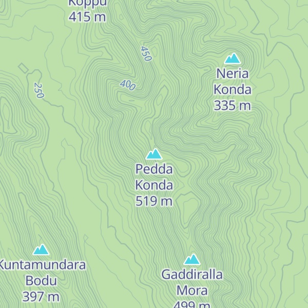 Map of Pedda Konda