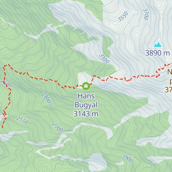 Map of Hans Bugyal