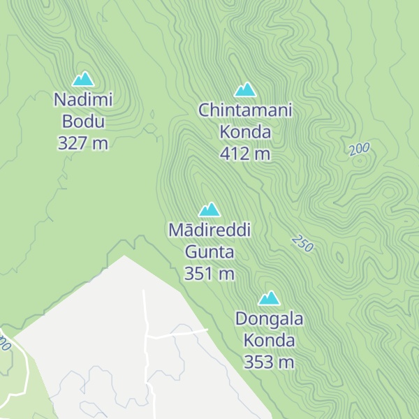 Map of Mādireddi Gunta
