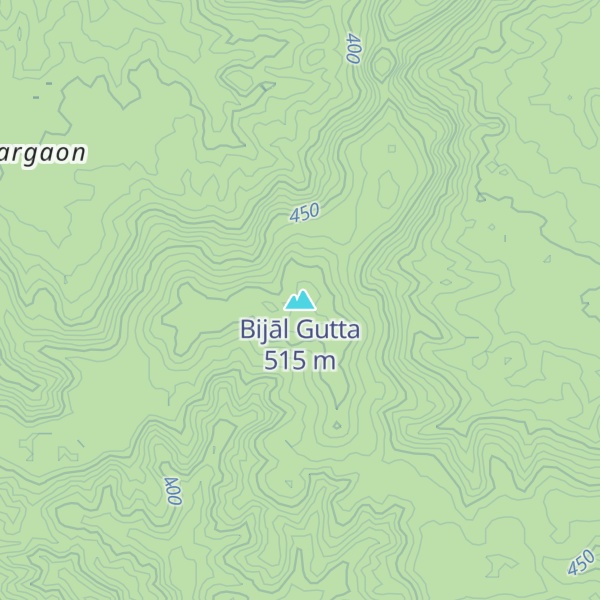Map of Bijāl Gutta