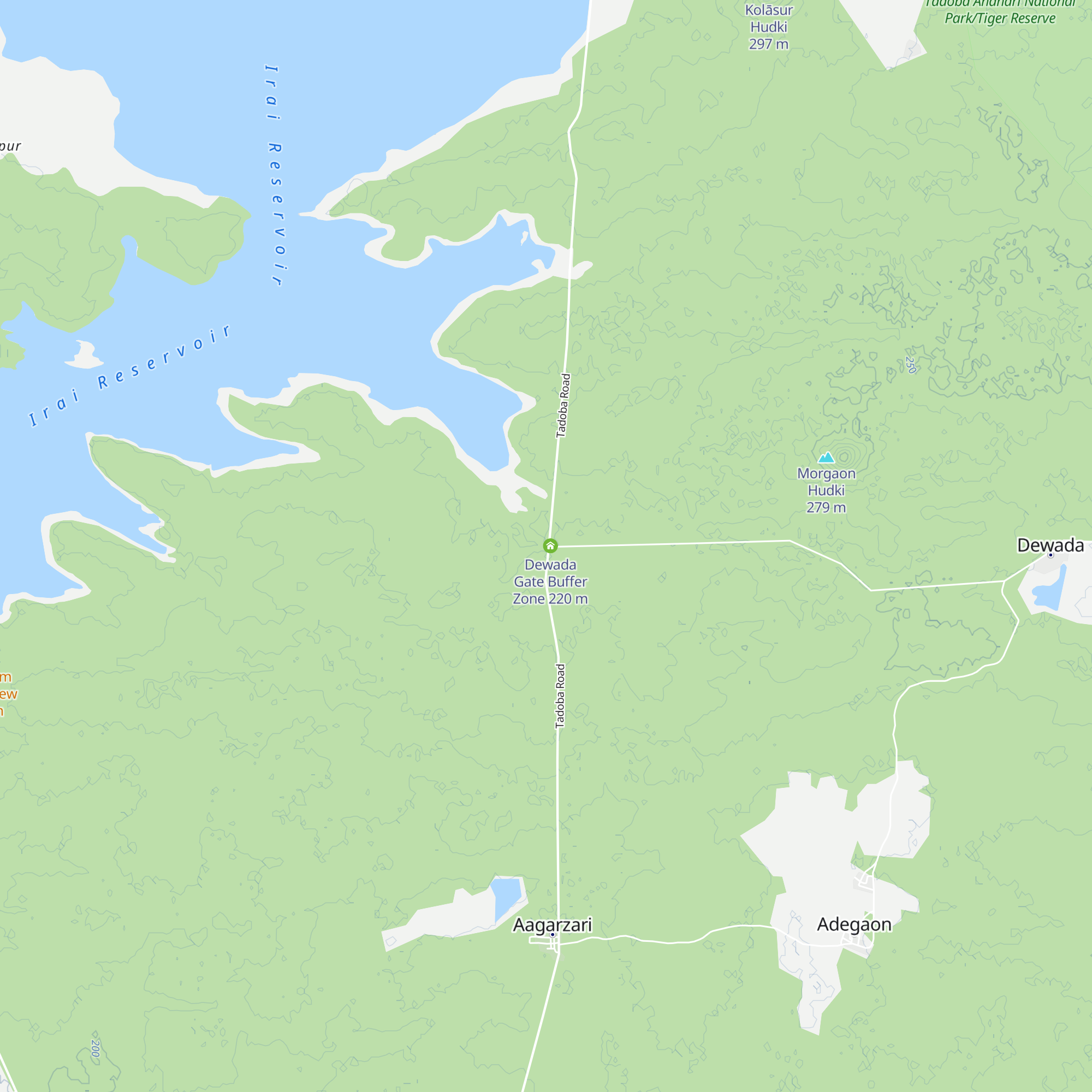 Aagarzari Gate Buffer Zone map
