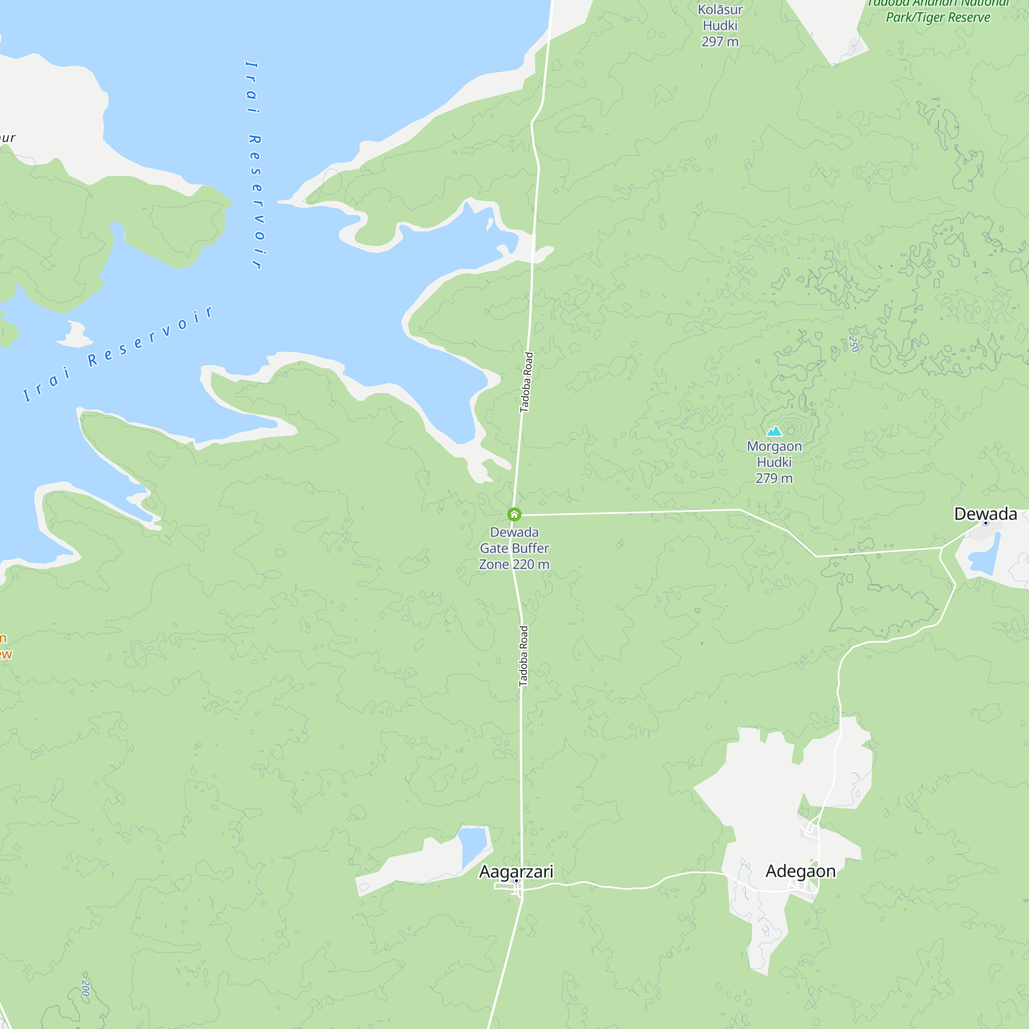 Dewada Gate Buffer Zone map