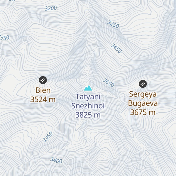 Map of Tatyani Snezhinoi