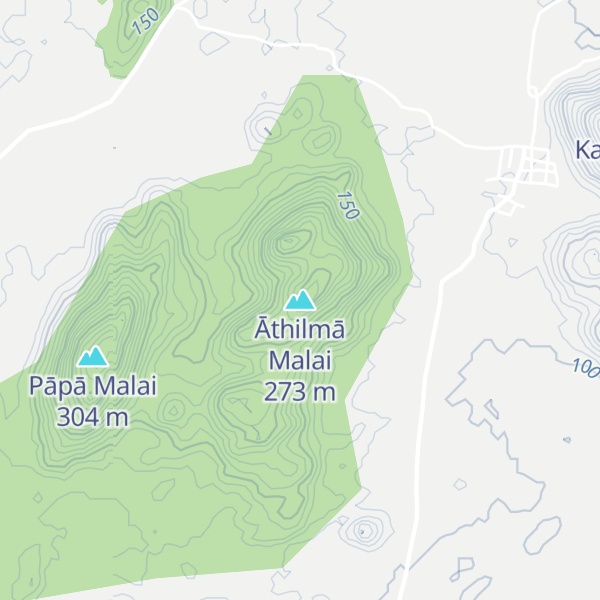 Map of Āthilmā Malai