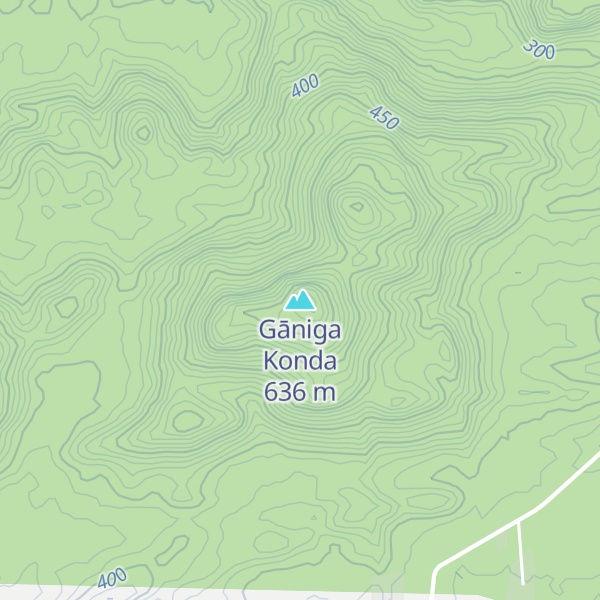 Map of Gāniga Konda