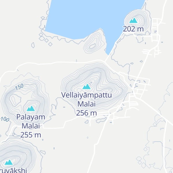 Map of Vellaiyāmpattu Malai