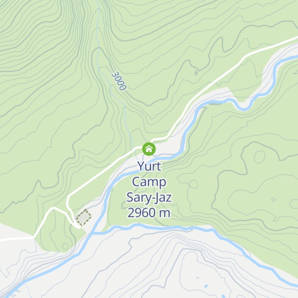 Map of Yurt Camp Sary-Jaz