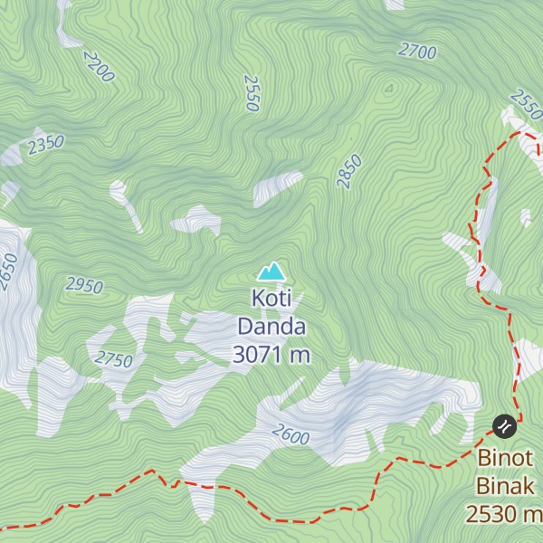 Map of Koti Danda