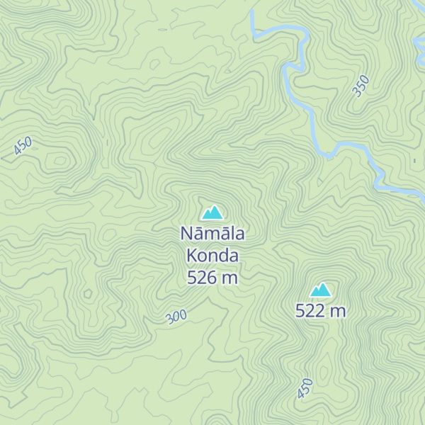 Map of Nāmāla Konda
