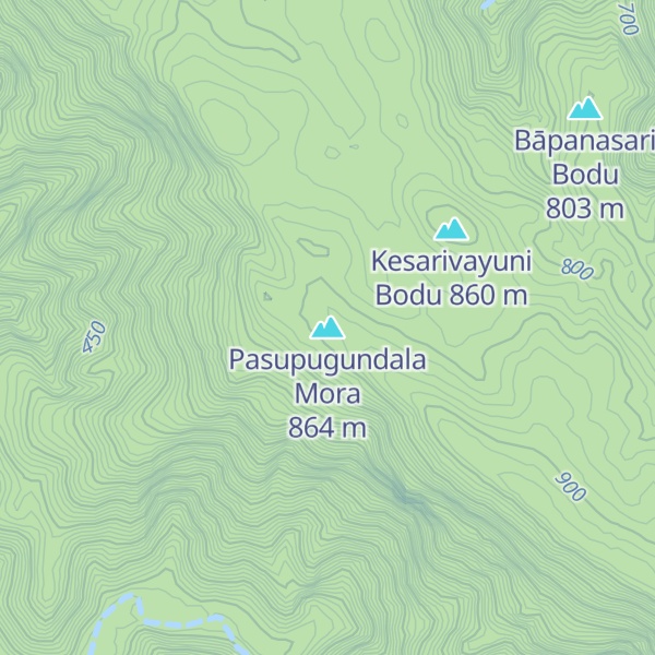 Map of Pasupugundala Mora