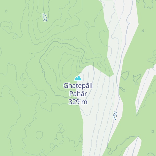 Map of Ghatepāli Pahār