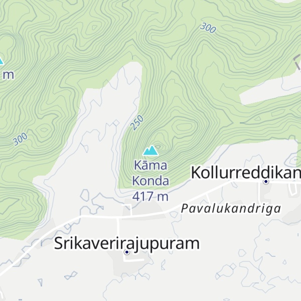 Map of Kāma Konda