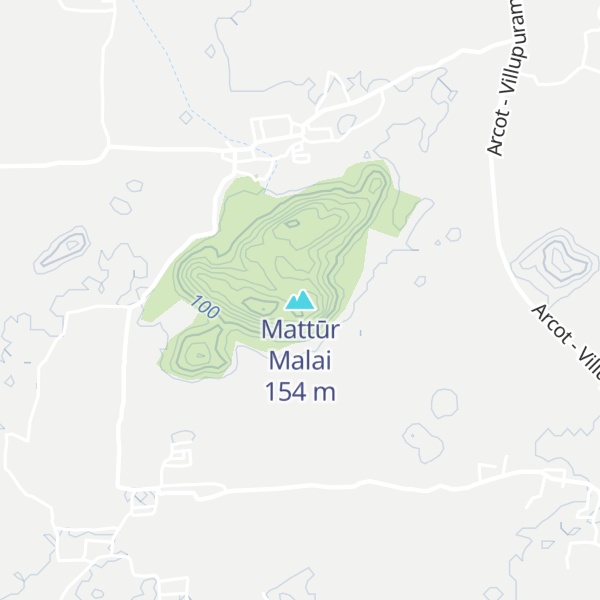 Map of Mattūr Malai