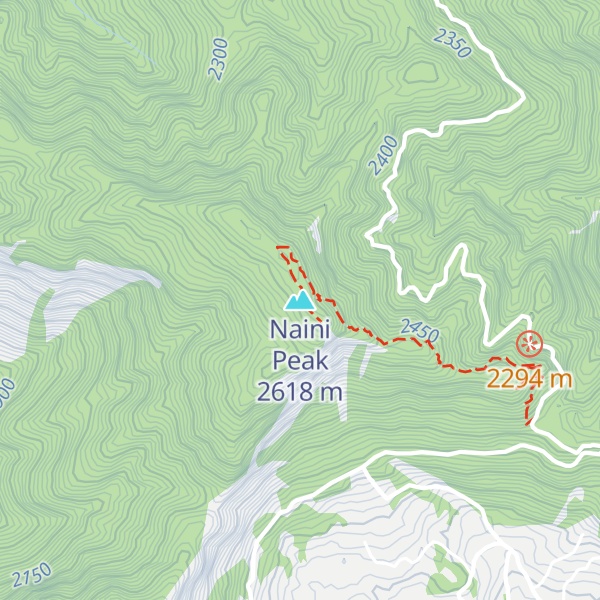Map of Naini Peak
