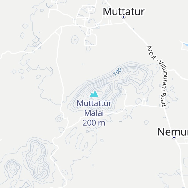 Map of Muttattūr Malai