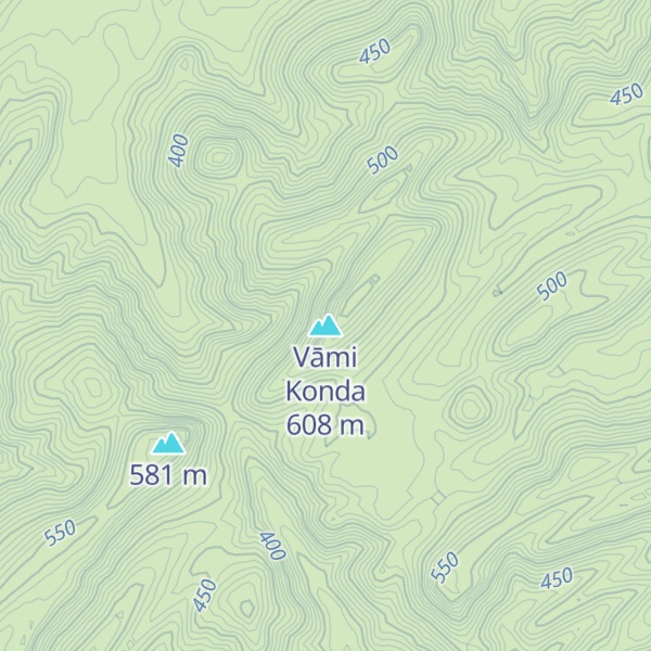 Map of Vāmi Konda