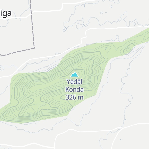 Map of Yedāl Konda