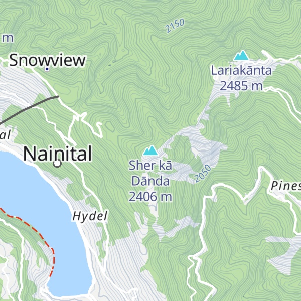 Map of Sher kā Dānda