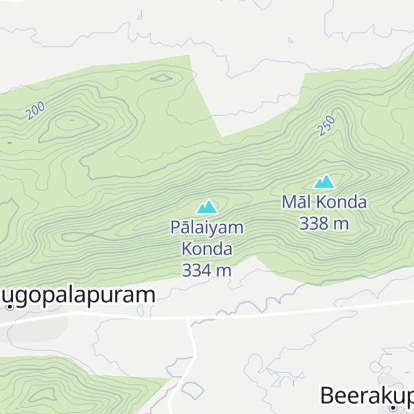 Map of Pālaiyam Konda