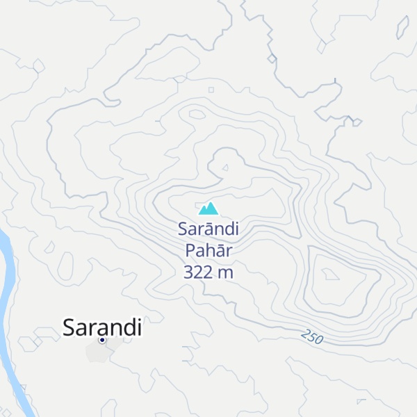 Map of Sarāndi Pahār