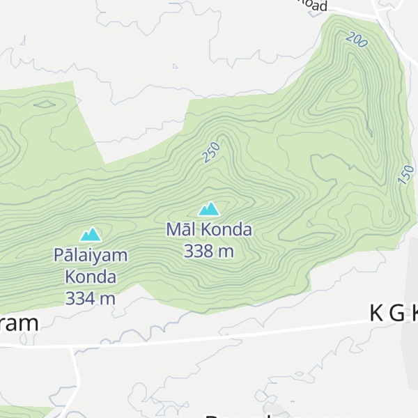 Map of Māl Konda