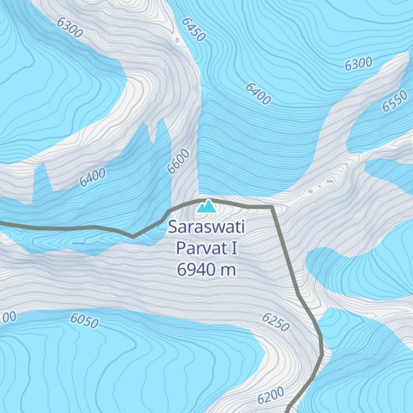 Map of Saraswati Parvat I