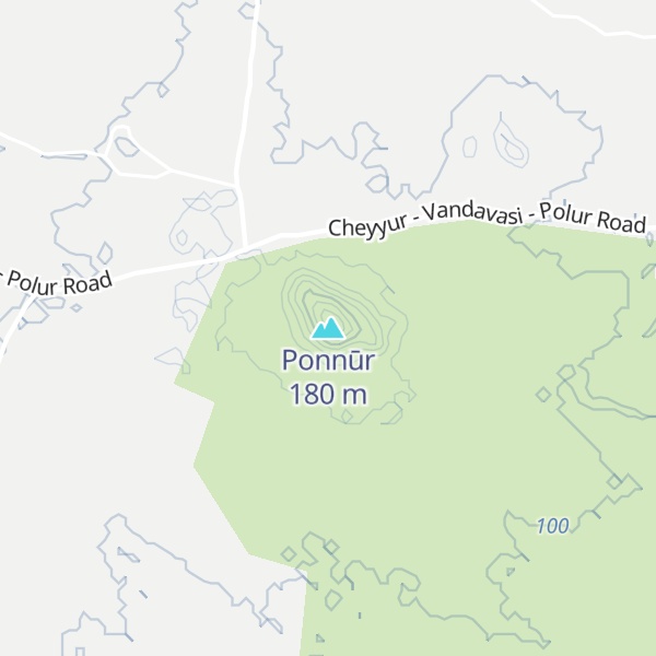 Map of Ponnūr