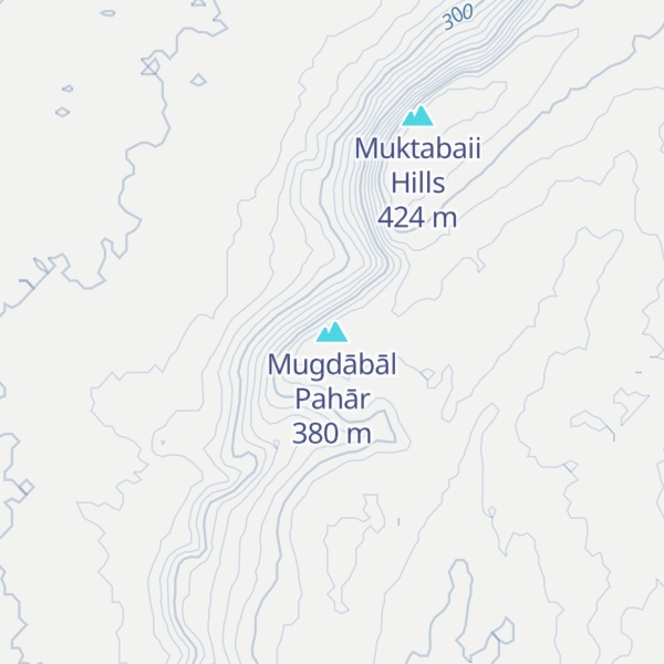 Map of Mugdābāl Pahār