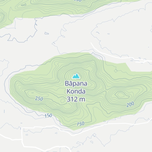 Map of Bāpana Konda