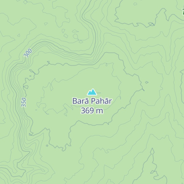 Map of Barā Pahār