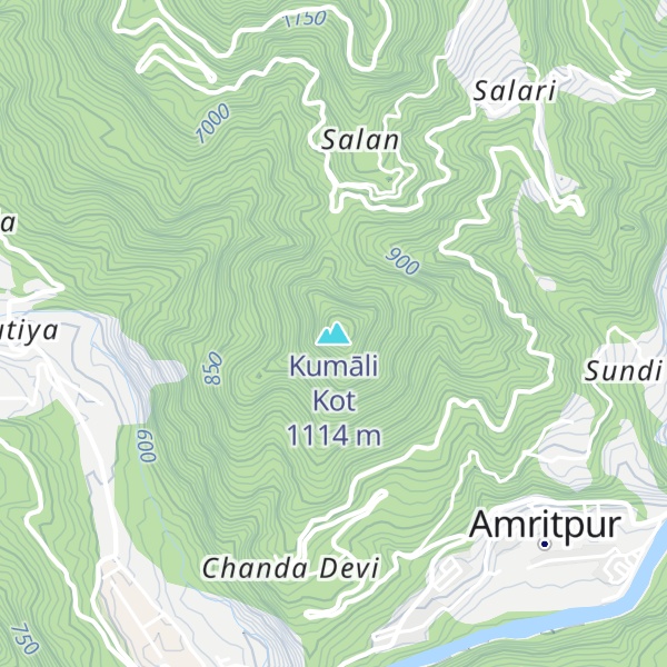 Map of Kumāli Kot