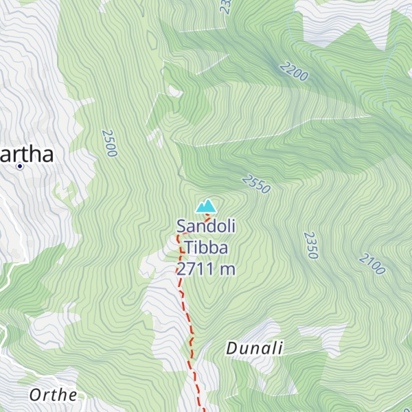 Map of Sandoli Tibba