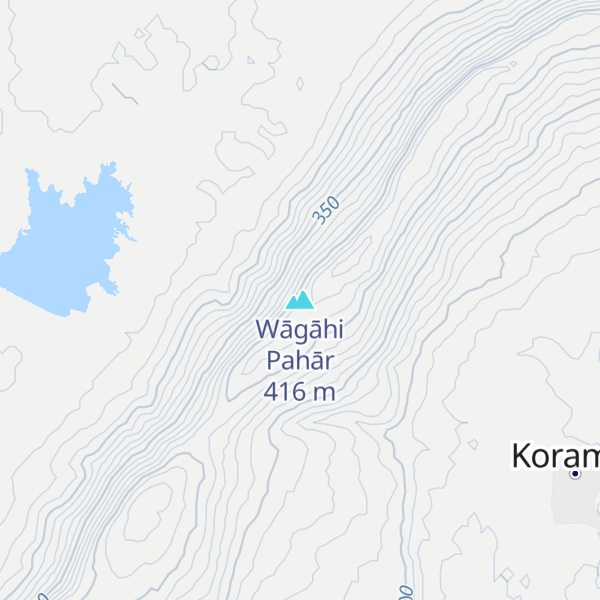 Map of Wāgāhi Pahār
