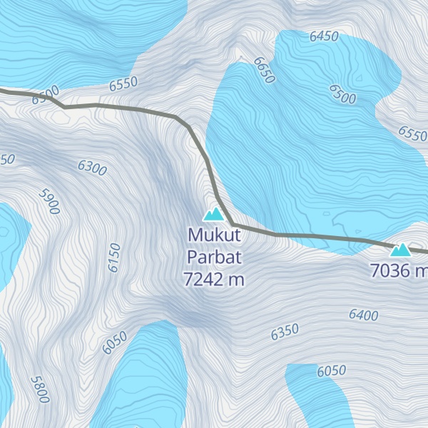 Map of Mukut Parbat