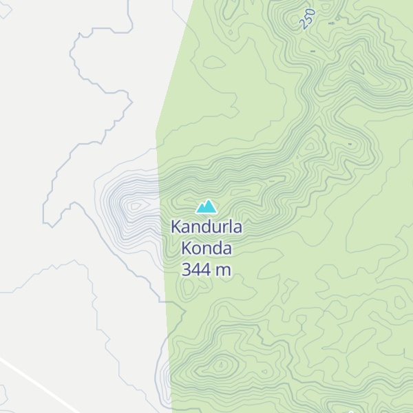 Map of Kandurla Konda