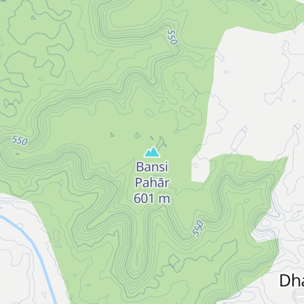 Map of Bansi Pahār