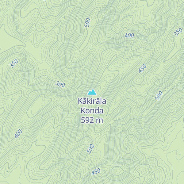 Map of Kākirāla Konda