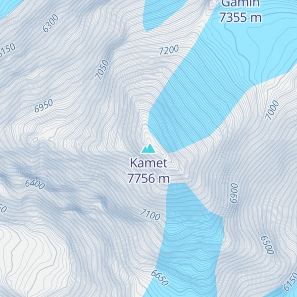 Map of Kamet