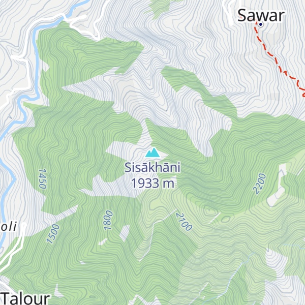 Map of Sisākhāni