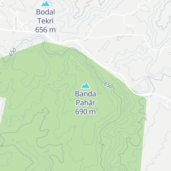 Map of Banda Pahār