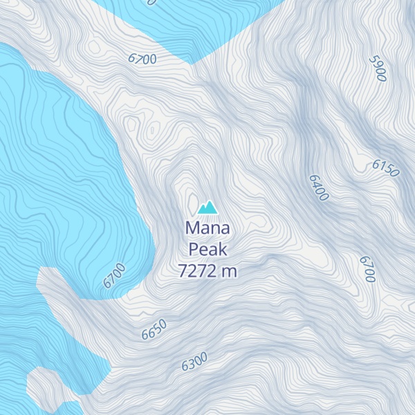Map of Mana Peak