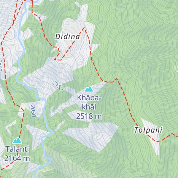 Map of Khāba-khāl