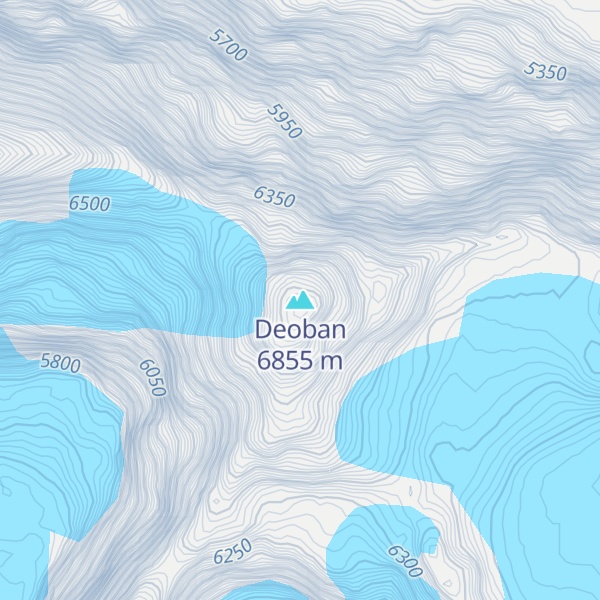Map of Deoban