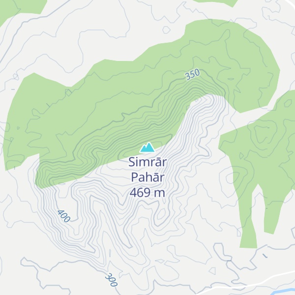 Map of Simrār Pahār