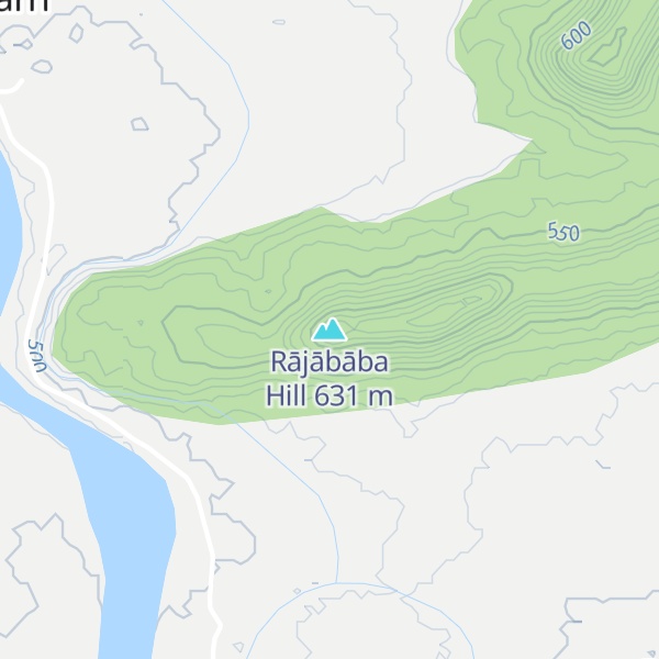 Map of Rājābāba Hill