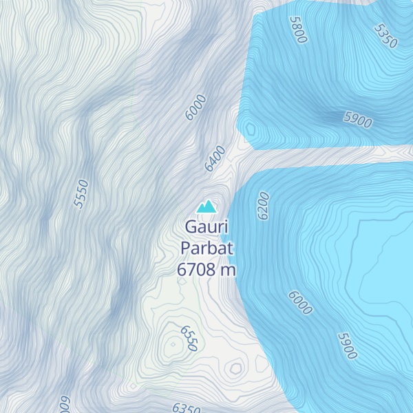 Map of Gauri Parbat
