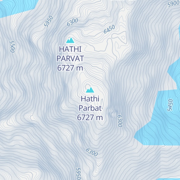 Map of Hathi Parbat